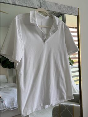 Lululemon men’s large white polo